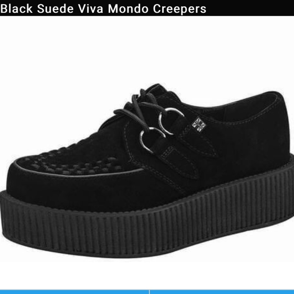 T.U.K Black Suede Viva Mondo Creepers